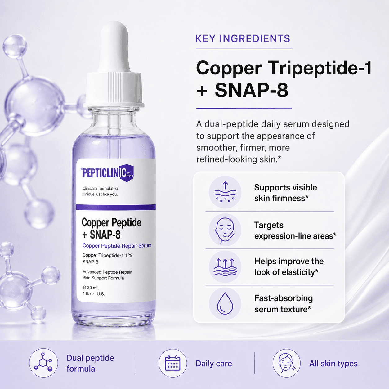 Copper Peptide + Snap-8 Firming Serum